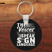 Signage Language Deaf Awareness 5 Schlüsselanhänger (Vorderseite)