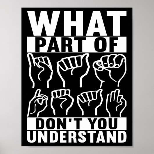 Signage Language Deaf Awareness 7 Poster (Vorne)