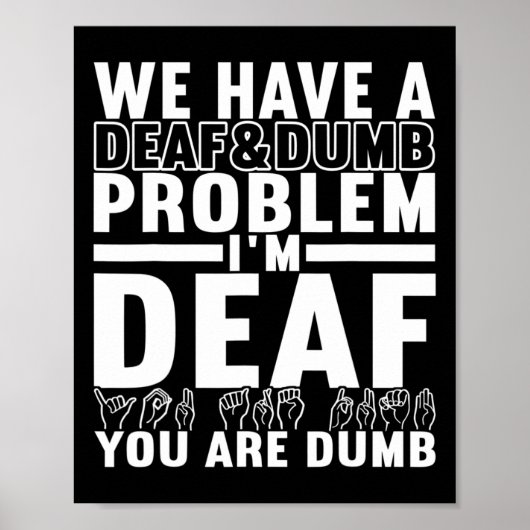 Signage Language Deaf Awareness 8 Poster (Vorne)
