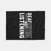 Signage Language Deaf Awareness 9 Fleecedecke (Vorderseite (Horizontal))