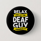 Signage Language Deaf Awareness Anhörung Verlust u Button (Vorderseite)