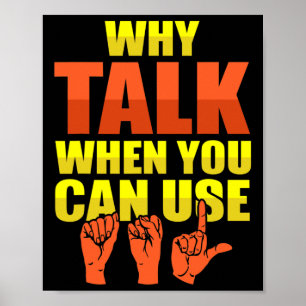 Signage Language Deaf Awareness und ASL Poster