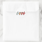 Signage Language Word ASL - Deaf Culture Runder Aufkleber (Tasche)