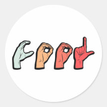 Signage Language Word ASL - Deaf Culture