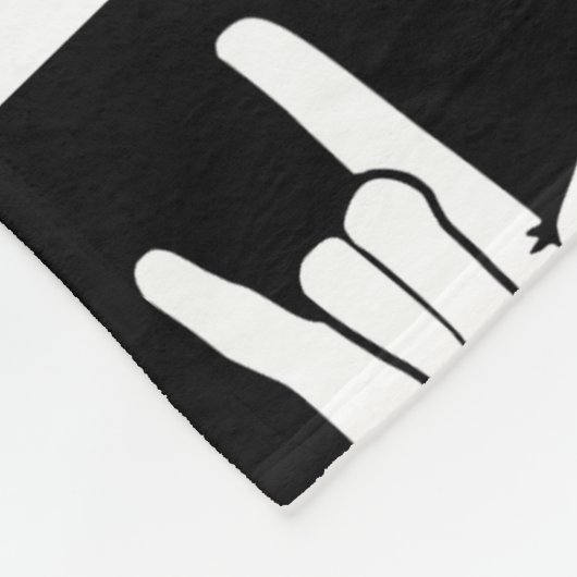 Signage-Sprachform Muster Salsa grün ASL Mama Lov Fleecedecke (Ecke)