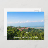 Signagi Sighnaghi Georgia, Stadt der Liebe Postkarte (Vorne/Hinten)