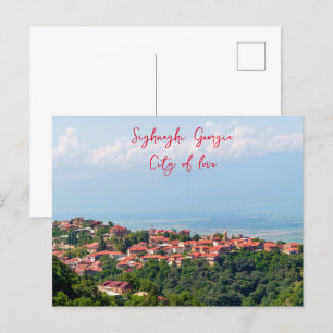 Signagi Sighnaghi Georgia, Stadt der Liebe Postkarte