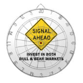 Signal Ahead (Sign) investieren beide Märkte für B Dartscheibe (vorne)