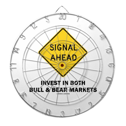 Signal Ahead (Sign) investieren beide Märkte für B Dartscheibe (vorne)