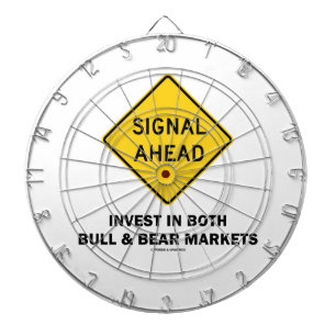 Signal Ahead (Sign) investieren beide Märkte für Dartscheibe