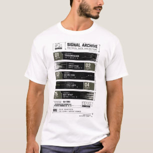 Signal Archiv 004 Segmentierte Datenleiste T-Shirt