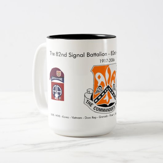 Signal Battalion Historic Coffee Tasse #1 (Vorderseite Links)