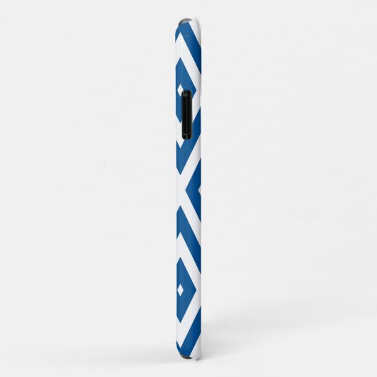 Signal Blue Moods Diamond Chevrons Case-Mate iPhone Hülle (Hinten/Rechts)