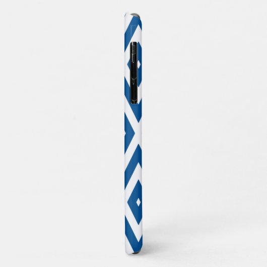 Signal Blue Moods Diamond Chevrons Case-Mate iPhone Hülle (Hinten/Links)