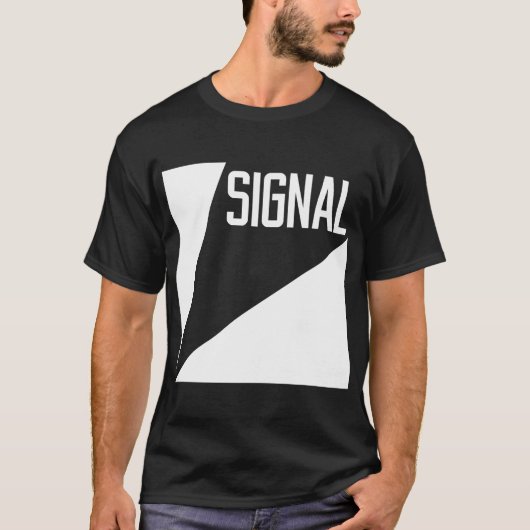 Signal-Comic-T - Shirt - Schwarzes (Vorderseite)