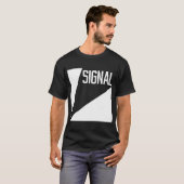 Signal-Comic-T - Shirt - Schwarzes (Vorne ganz)