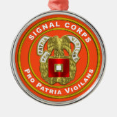 Signal Corps Weihnachten Ornament Aus Metall (Vorne)