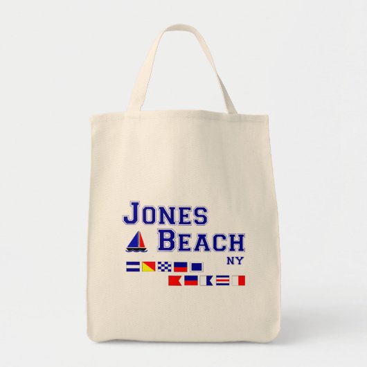 Signal-Flaggen Jones-Strand-NY Tragetasche (Vorne)