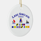 Signal-Flaggen See-Sinclairs GA Keramik Ornament (Rechts)