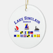 Signal-Flaggen See-Sinclairs GA Keramik Ornament (Links)
