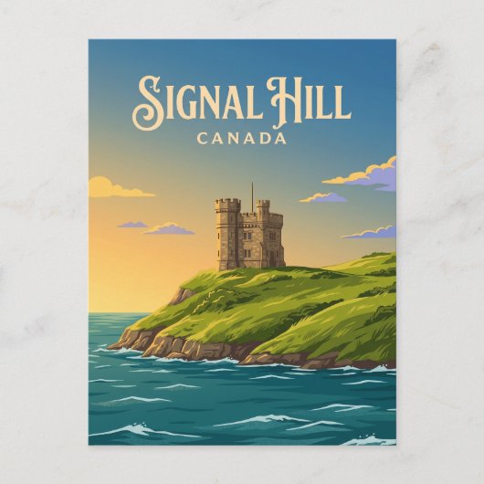 Signal Hill Kanada Postkarte (Vorderseite)