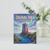 Signal Hill Kanada Postkarte (Stehend Vorderseite)