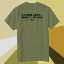 Signal verloren Signal gefunden, Rücktext-Slogan
