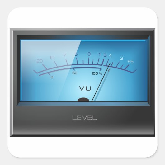 Signal-VU Quadratischer Aufkleber (Vorderseite)