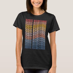 Signalbetreuer Groovy Retro T-Shirt