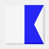 Signalbuchstabe A (Alfa) Magnet (Vorne)