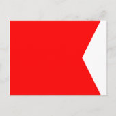 Signalbuchstabe B (Bravo) für die Wasserläufe Postkarte (Vorderseite)