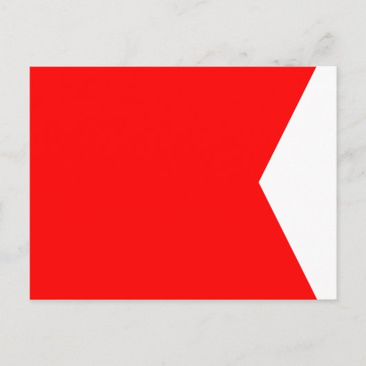 Signalbuchstabe B (Bravo) für die Wasserläufe Postkarte (Vorderseite)