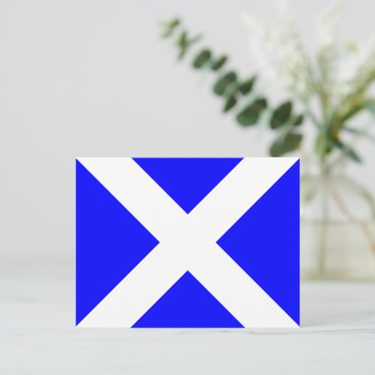 Signalbuchstabe der nautischen Alphabet-Flagge M Postkarte (Stehend Vorderseite)