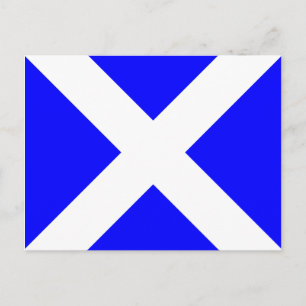 Signalbuchstabe der nautischen Alphabet-Flagge M Postkarte