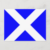 Signalbuchstabe der nautischen Alphabet-Flagge M Postkarte (Vorderseite)