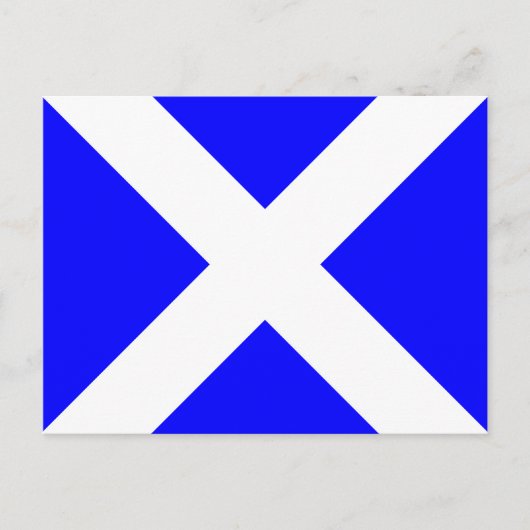 Signalbuchstabe der nautischen Alphabet-Flagge M Postkarte (Vorderseite)