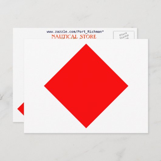 Signalbuchstabe F für die automatische Markierung Postkarte (Vorne/Hinten)