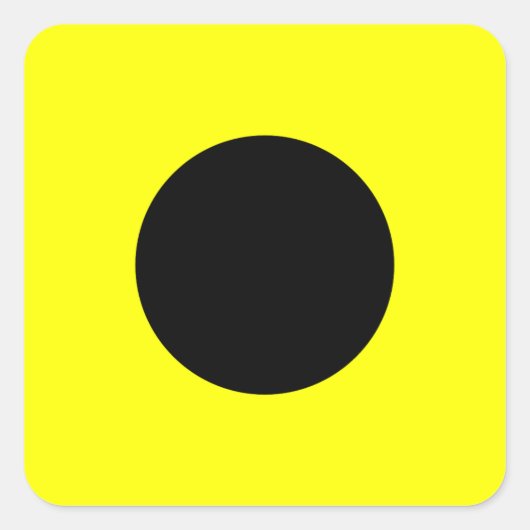 Signalbuchstabe I (Indien) für die Kennzeichnung v Quadratischer Aufkleber (Vorderseite)