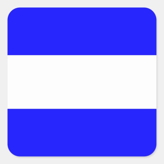 Signalbuchstabe J (Julia) der Wasserzeichen Quadratischer Aufkleber (Vorderseite)