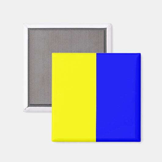 Signalbuchstabe K (Kilo) Magnet (Vorderseite/Rückseite)