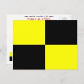 Signalbuchstabe L der nautischen Alphabet-Flagge Postkarte (Vorne/Hinten)