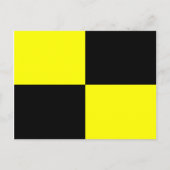 Signalbuchstabe L der nautischen Alphabet-Flagge Postkarte (Vorderseite)