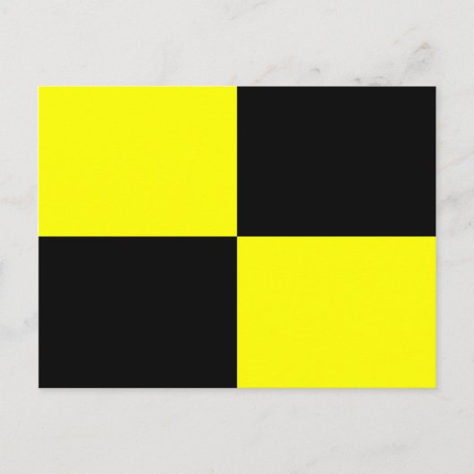 Signalbuchstabe L der nautischen Alphabet-Flagge Postkarte (Vorderseite)