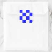 Signalbuchstabe N (November) Quadratischer Aufkleber (Tasche)