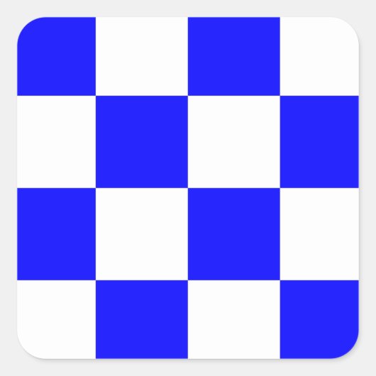 Signalbuchstabe N (November) Quadratischer Aufkleber (Vorderseite)