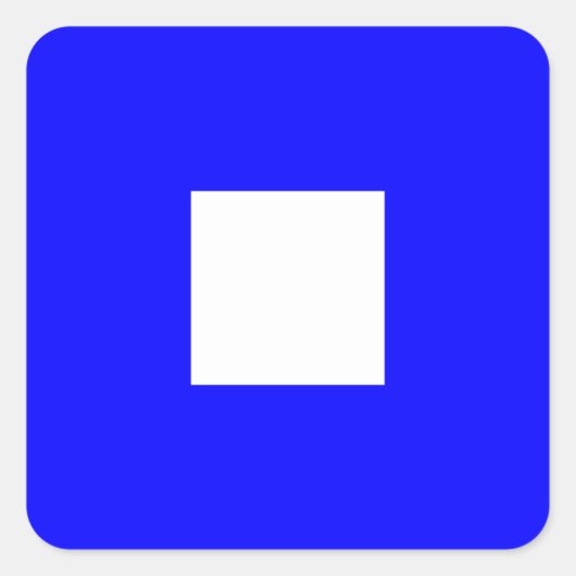 Signalbuchstabe P (Papa) der Wasserzeichen Quadratischer Aufkleber (Vorderseite)