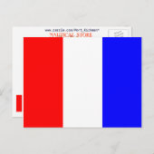 Signalbuchstabe T für die nautische Alphabet-Flagg Postkarte (Vorne/Hinten)