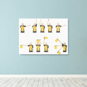 Signale der Fußballreferenten Leinwanddruck (Insitu (Holzboden))