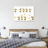 Signale der Fußballreferenten Leinwanddruck (Insitu (Schlafzimmer))