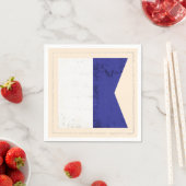 Signalflagge "A" für den optischen Buchstaben Serviette (Beispiel)